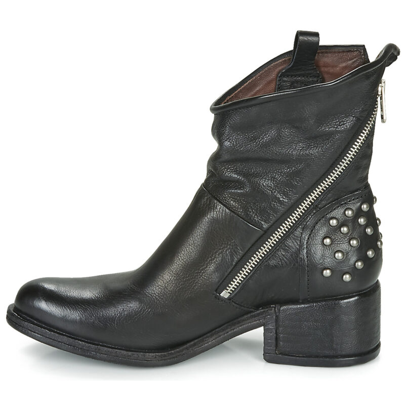 Airstep / AS98 OPEA STUDS Schwarze Damen-Ankle-Boots - Gr&ouml;&szlig;e 4