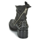 Airstep / AS98 OPEA STUDS Schwarze Damen-Ankle-Boots - Gr&ouml;&szlig;e 5