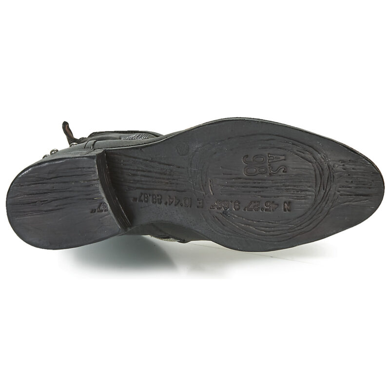Airstep / AS98 OPEA STUDS Schwarze Damen-Ankle-Boots - Gr&ouml;&szlig;e 7