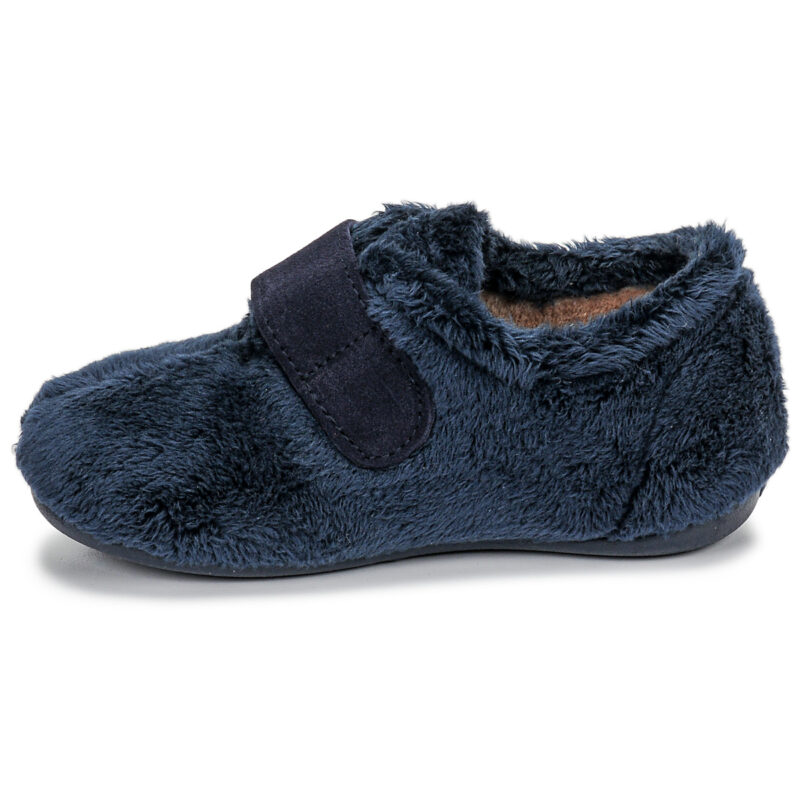 Citrouille et Compagnie LAFINOU Blaue Kinderhausschuhe - 4