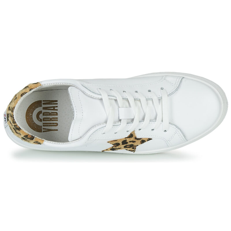 Yurban LAMBANE Wei&szlig; Niedrige Sneaker Damen - 6