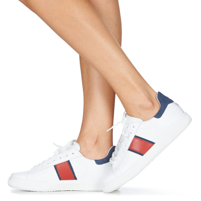 Yurban LIEO Wei&szlig;e niedrige Sneaker Damen - 8