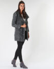 Coat Casual Attitude LOUA Grey Mantelle Donna - 3