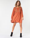 Abito corto Betty London LOULIA Arancio Abiti corti Donna - 2