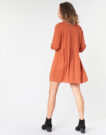 Abito corto Betty London LOULIA Arancio Abiti corti Donna - 4