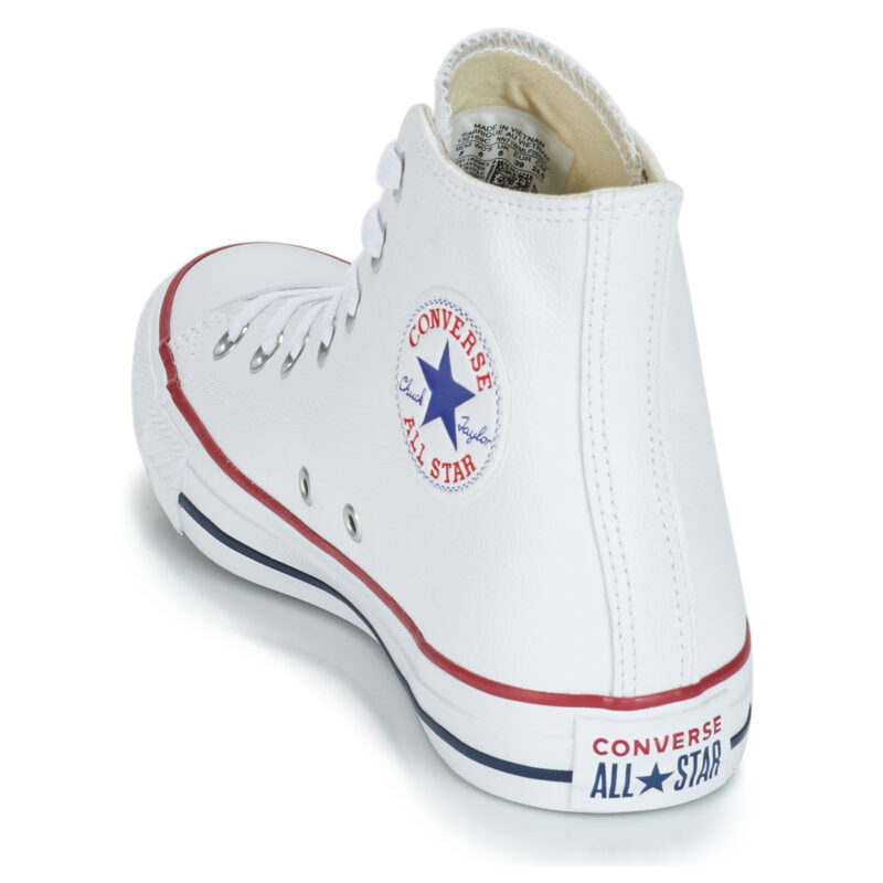 Converse Chuck Taylor All Star CORE LEATHER HI White High-Top Sneakers Men - 5