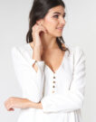 Abito corto Betty London LADY Bianco Abiti corti Donna - 5