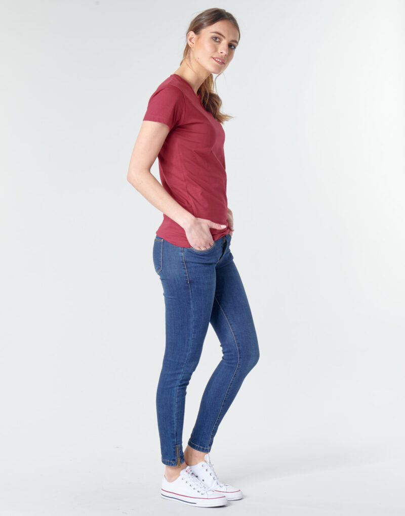 T-shirt BOTD MATILDA Bordeaux Femme - 3