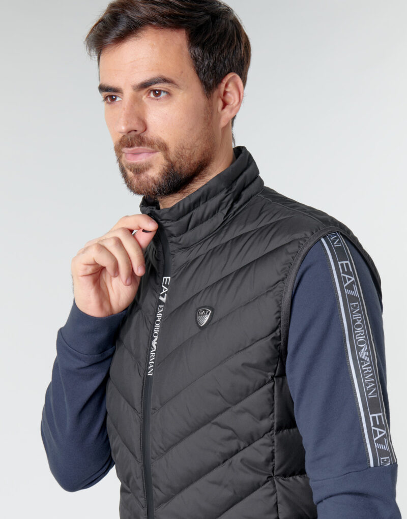 Doudoune Emporio Armani EA7 TRAIN CORE SHIELD M DOWN LIGHT VEST Nero Piumini Uomo - 5