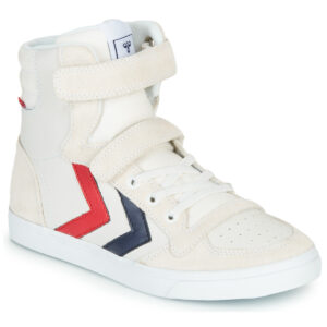 hummel SLIMMER STADIL LEATHER HIGH JR Bianco - Sneakers Bambino