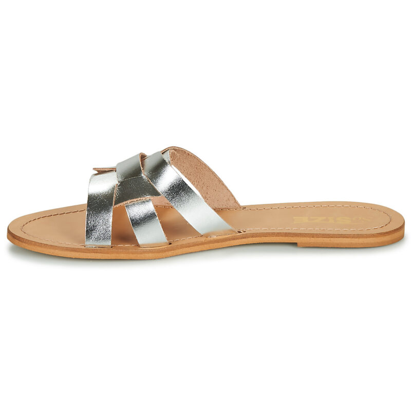 So Size MELINDA Silver Women's Slide - 4