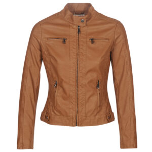 Giacca in pelle  Moony Mood  PUIR  Marrone -   Giacche in pelle Donna
