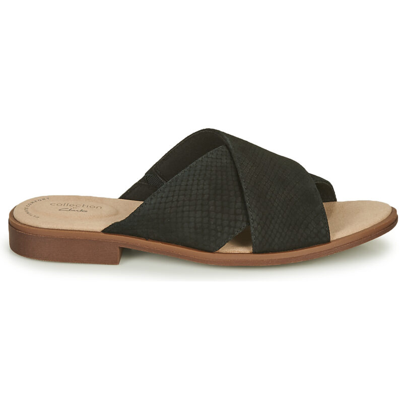 Clarks Pantoufles noires pour femmes DECLAN IVY - Pointure 2