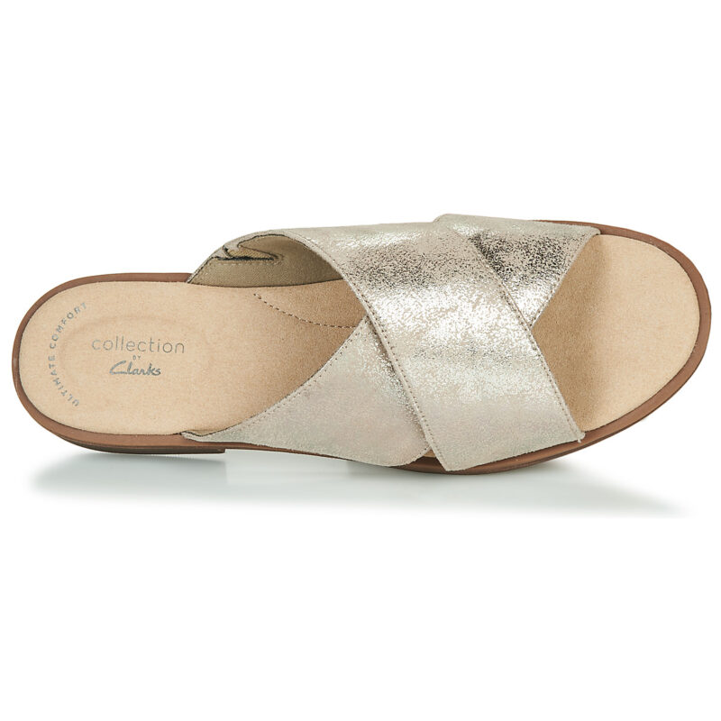 Clarks DECLAN IVY Argento Ciabatta Donna - 6