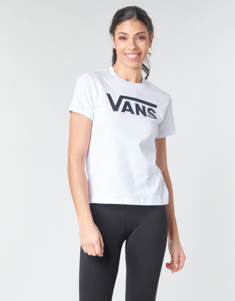 T-shirt  Vans  FLYING V CREW TEE  Bianco T-shirt maniche corte Donna - 2