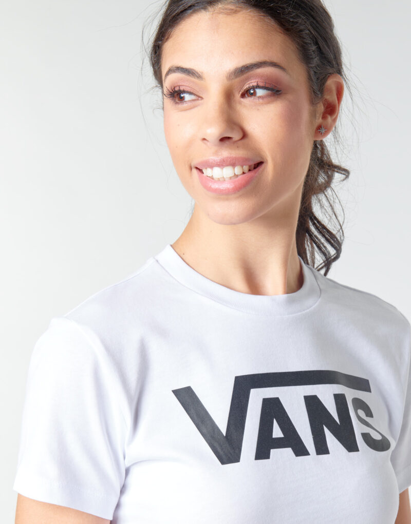 T-shirt  Vans  FLYING V CREW TEE  Bianco T-shirt maniche corte Donna - 5