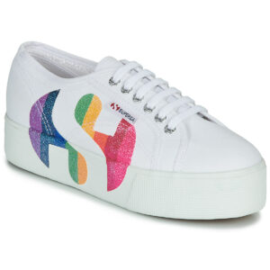 Superga  2790-COTWPRINTEDLOGOGLITTER  Bianco -  Sneakers basse Donna
