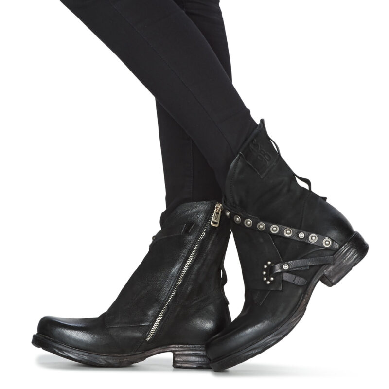 Airstep / AS98 SAINTEC Schwarze Damen-Ankle-Boots - 8