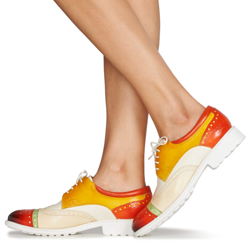 Melvin & Hamilton AMELIE 85 Bianco Derby Donna - 8