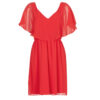 Abito corto  Naf Naf  LAZALE  Rosso -  Abiti corti Donna