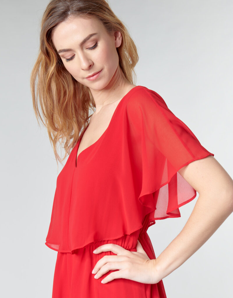 Kurzes Kleid Naf Naf LAZALE Rot Kurze Kleider Damen - 5