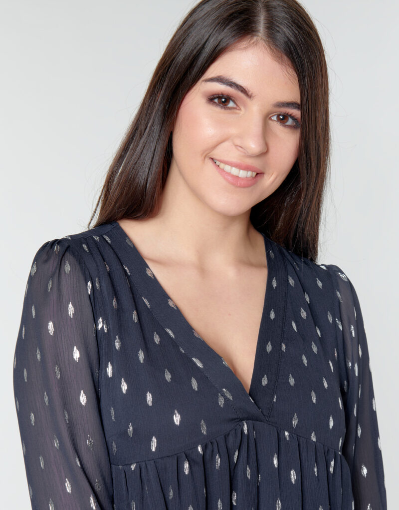 Abito corto  Naf Naf  FOIL  Blu -  Abiti corti Donna - 5
