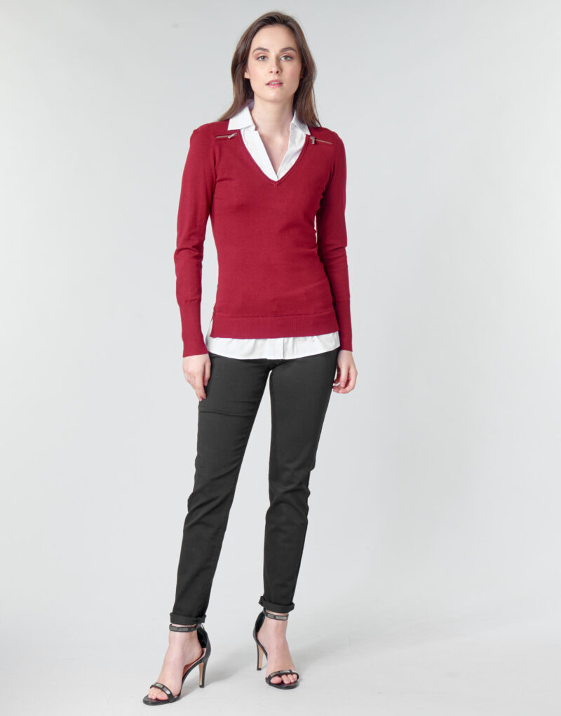 Pantalones ajustados Morgan Pantalones PETRA negros ajustados para mujer - 2
