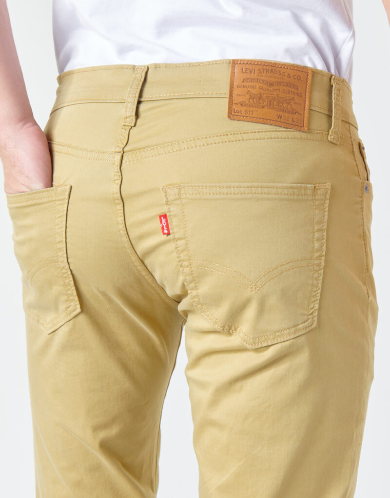 Slim jeans Levis 511 SLIM FIT Beige Jeans Slim Uomo - 5