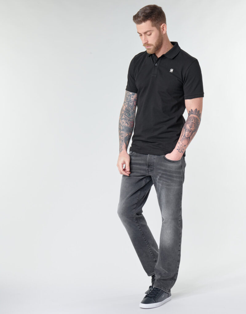 Polos G-Star Raw Polo Hombre DUNDA SLIM POLO SS Negro - 3