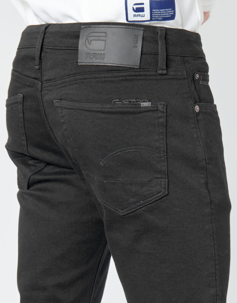 Slim-Jeans G-Star Raw 3301 SLIM Schwarze Slim-Jeans f&uuml;r Herren - 5
