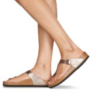 BIRKENSTOCK Gizeh Birko-flor / Taupe / Regular Marrone Infradito Donna - 8
