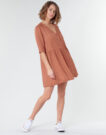Abito corto Betty London MOUDENE Marrone Abiti corti Donna - 2