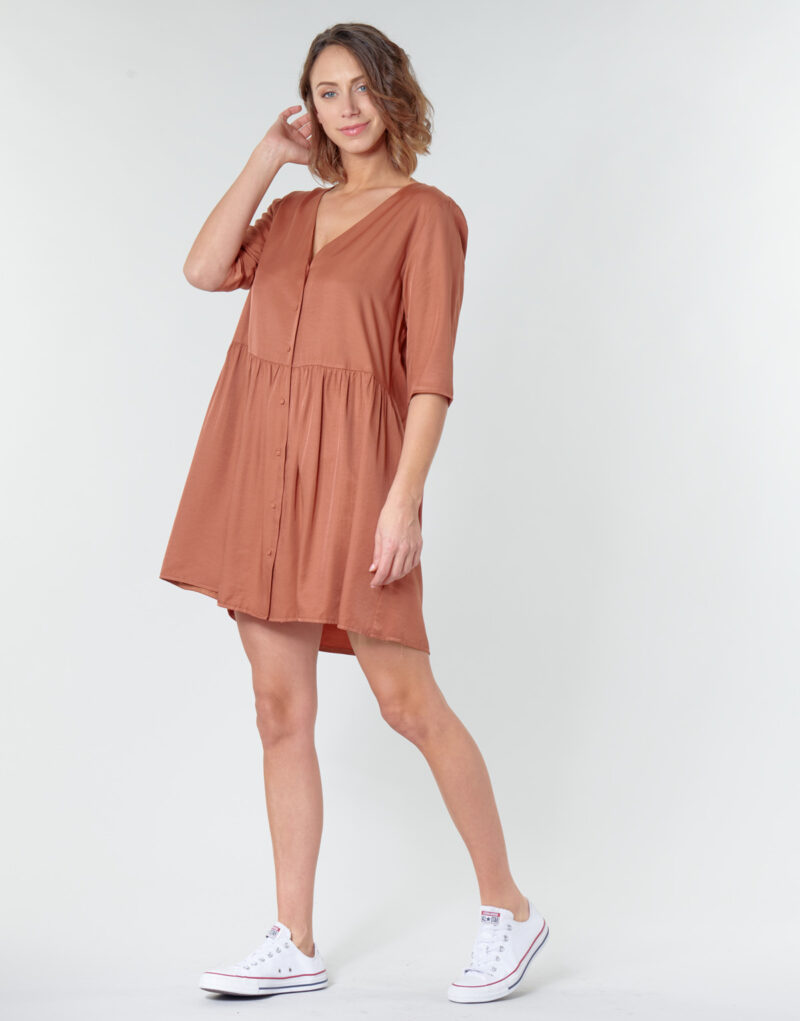 Abito corto Betty London MOUDENE Marrone Abiti corti Donna - 3