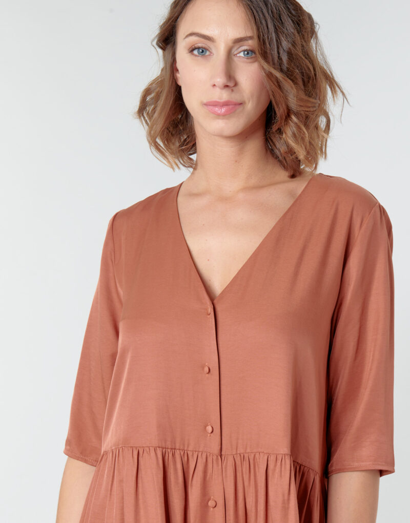 Abito corto Betty London MOUDENE Marrone Abiti corti Donna - 5