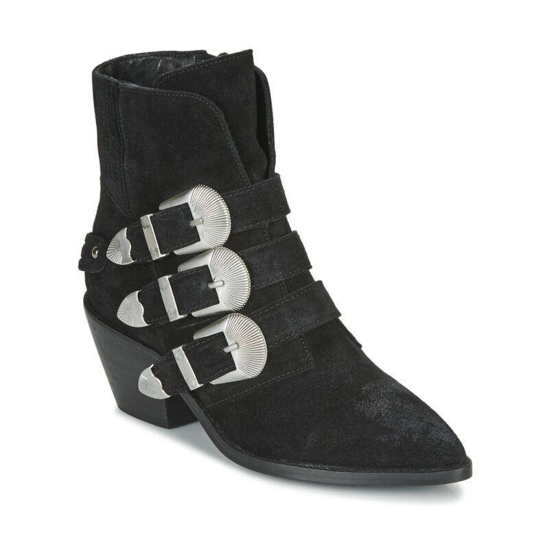 Pepe Jeans WESTERN W BUCKLE Black Women's Ankle Boots - 1