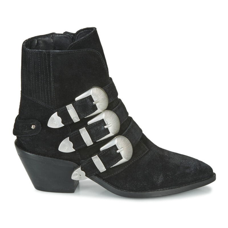 Pepe Jeans WESTERN W BUCKLE Black Women's Ankle Boots - 2