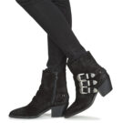 Pepe Jeans WESTERN W BUCKLE Black Women's Ankle Boots - 8