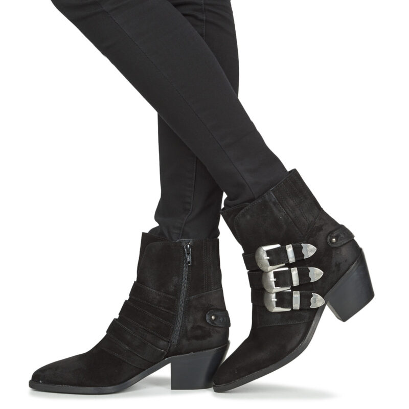 Pepe Jeans WESTERN W BUCKLE Black Women's Ankle Boots - 8