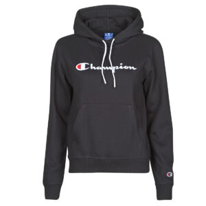 Felpe con cappuccio  Champion  HEAVY COMBED COTTON FLEECE  Nero -  Felpe con cappuccio Abbigliamento Donna