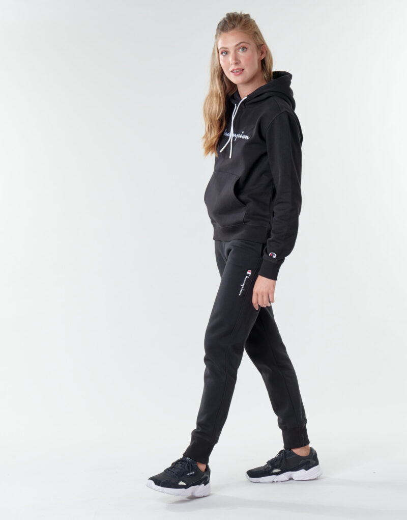 Felpe con cappuccio Champion HEAVY COMBED COTTON FLEECE Nero Felpe con cappuccio Donna - 3