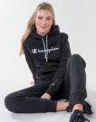 Felpe con cappuccio Champion HEAVY COMBED COTTON FLEECE Nero Felpe con cappuccio Donna - 5