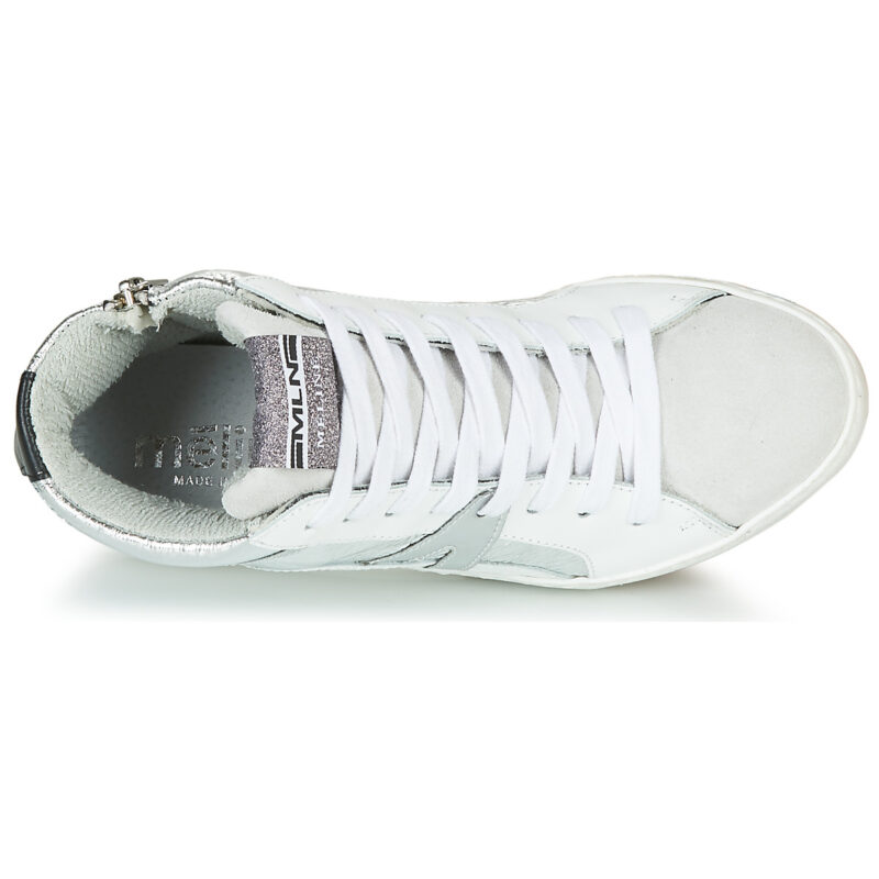 Meline IN1363 White High-top Sneakers Women - 6