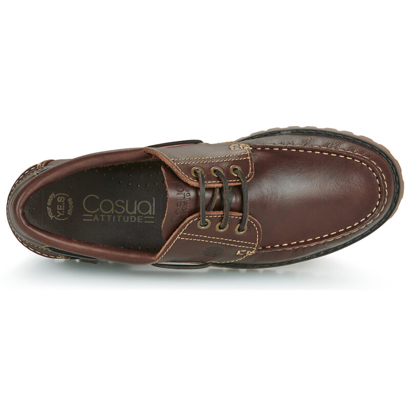 Casual Attitude EVEROA Braune Herren-Bootsschuhe - Gr&ouml;&szlig;e 6
