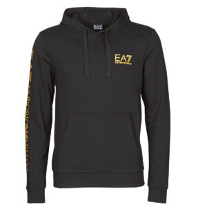 Felpe  Emporio Armani EA7  TRAIN LOGO SERIES M HOODIE RN COFT  Nero -  Felpe Abbigliamento Uomo