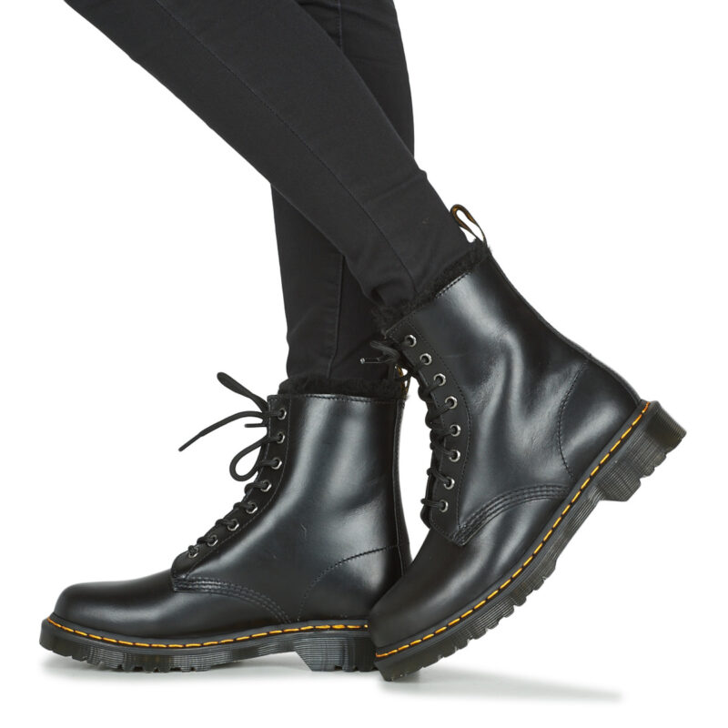 Dr. Martens 1460 SERENA BLACK ATLAS Nero Stivaletti Donna - 8