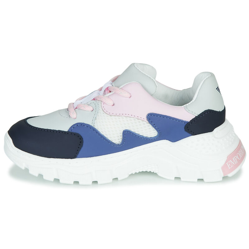 Emporio Armani XYX008-XOI34 Bianco Sneakers Bambino - 4