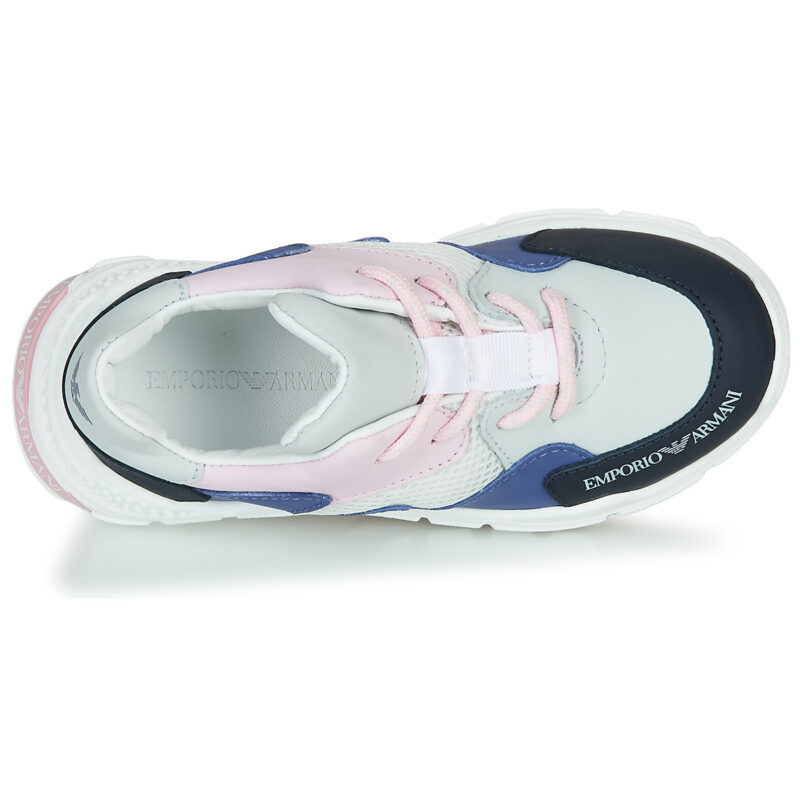 Emporio Armani XYX008-XOI34 Bianco Sneakers Bambino - 6