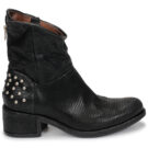 Airstep / AS98 OPEA STUDS Schwarze Damen-Ankle-Boots - Gr&ouml;&szlig;e 2