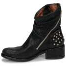 Airstep / AS98 OPEA STUDS Schwarze Damen-Ankle-Boots - Gr&ouml;&szlig;e 4
