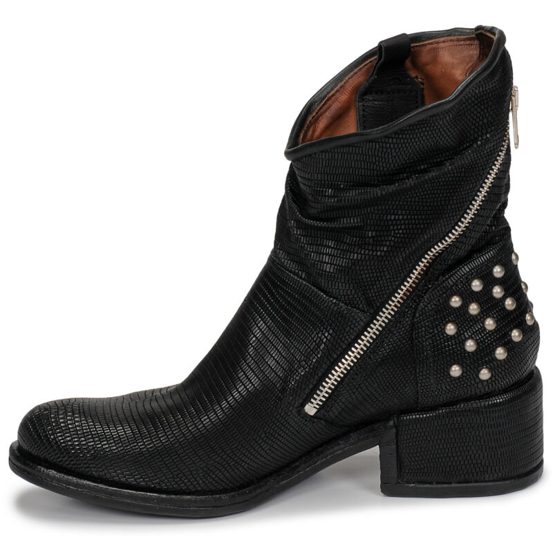 Airstep / AS98 OPEA STUDS Schwarze Damen-Ankle-Boots - Gr&ouml;&szlig;e 4